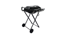 Barbecue à gaz pliable et portable pour l'extérieur, très vendu, avec revêtement antiadhésif et thermomètre intégré, idéal pour le camping