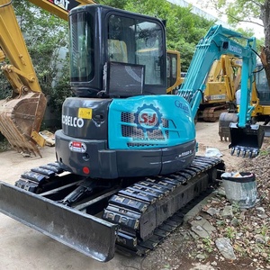 Excavadora Kobelco SK55 SK55SR Usada, Mini Excavadora Original Usada SK55 de 5.5 Toneladas, SK50 de 5 Toneladas, Mini Excavadora Japonesa de Segunda Mano con Certificación CE/EPA - Product Image 1