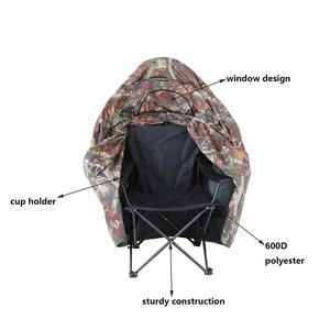 خيمة صيد ومأوى مموهة منبثقة لشخص واحد، سهلة التركيب والحمل، على شكل كرسي، مخبأ صيد مموه - Product Image 3