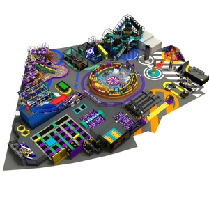 Pokiddo Custom 3000 Sqm Complex Family Sports Center Slam Dunk Tag Rope Course Trampolines Parks Indoor Playground - Product Image 2