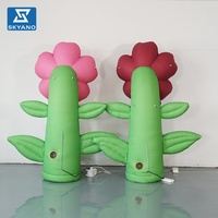 Décoration publicitaire gonflable personnalisée Alice Flower, décoration gonflable commerciale extérieure, fleurs gonflables