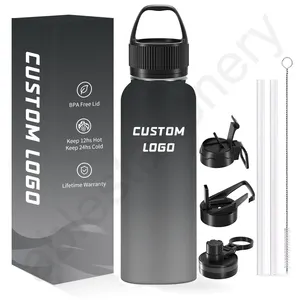 Factory Wholesale Thermal Leak Proof Insulated Hot Custom Stainless Steel Metal Water Bottle