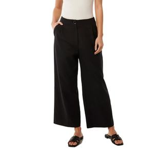 Pantalon long décontracté pour femme, couleur noire, fermeture éclair, 100 % coton, service OEM - Grande Vente - Product Image 6