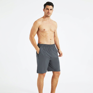 Pantalones Cortos de Gimnasio para Hombre de Algodón 100% Lona, Estilo Urbano, Casuales de Verano, Cómodos, Tallas Grandes, Cintura Elástica, Malla Transpirable, Ajuste Musculoso, Color Liso - Product Image 1