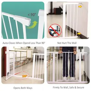 Modern bebek kapısı merdiven için ekstra geniş bebek kapıları, Pet köpek kapıları otomatik yakın güvenlik çocuk Dooraway kapısı