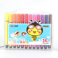 Grandes crayons aquarelles triangulaires lavables, ensemble de 24 et 36 couleurs pour enfants, étudiants, dessin et coloriage