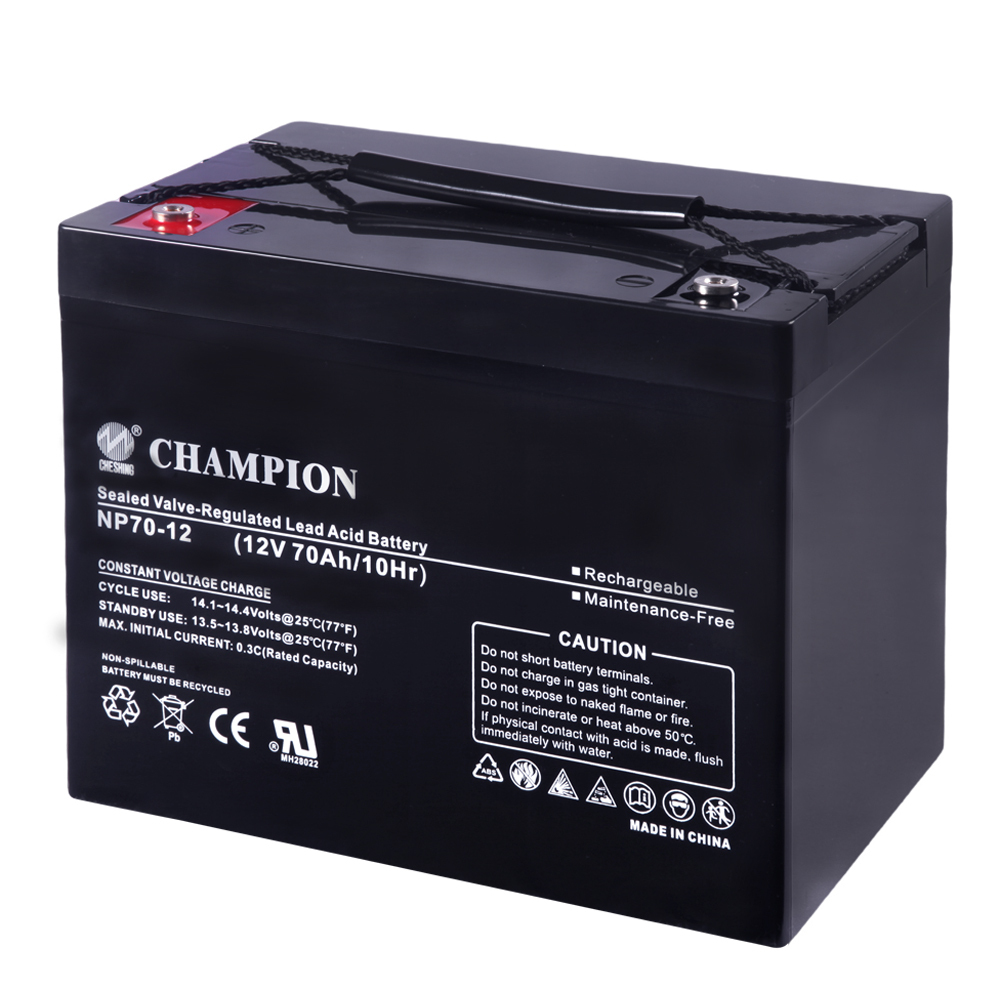 Champion <strong>Deep</strong> <strong>Cycle</strong> Storage <strong>Battery</strong> <strong>12v</strong> 70AH VRLA <strong>AGM</strong> Lead Acid <strong>Battery</strong> Replacement for Ups Inverter