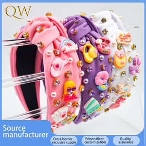 Diadema <span class=keywords><strong>con</strong></span> Nudos Rosa y <span class=keywords><strong>Morado</strong></span> de <span class=keywords><strong>Barbie</strong></span> para Mujer, Aro para el Cabello <span class=keywords><strong>con</strong></span> Diamantes de Imitación y Lindos Adornos, Accesorio de Moda para Fiestas - Product Image 2