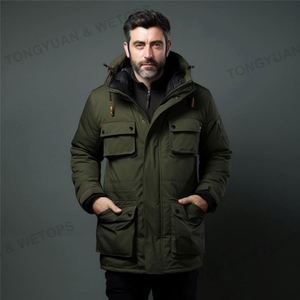 Abrigos al aire libre para hombre, ropa gruesa de talla grande, <span class=keywords><strong>Parka</strong></span>, invierno, 2023 - Product Image 6
