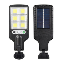 Projecteur solaire extérieur 120 COB LED mural étanche IP65 avec détecteur PIR 3-8m, idéal pour garage et jardin, avec fonction crépuscule-aube