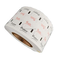 Sacs en papier alimentaire anti-frisage à une face en PE enduit pour bonbons et biscuits, impression personnalisée