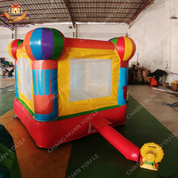Château gonflable Moonwalk à ballon d'air chaud, château gonflable, trampoline, souffleur d'air, famille, enfants, jardin, 2x3m, capacité de 300 kg, 5 à 10 personnes