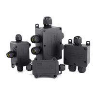 Venta caliente PA66 Interruptor de monitoreo al aire libre Enchufe Caja de instrumentos electrónicos Caja de conexiones impermeable Nivel de protección IP68