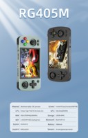 ANBERNIC-Console de jeu rétro portable RG405M Android de 4 pouces, 5GWiFi, 128 Go, compatible avec l'extension de carte TF