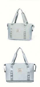 Sac fourre-tout personnalisable grand format, sac de voyage pliable pour femme, portable pour courtes distances, grande capacité, compartiments sec et humide, sac à bandoulière pour femme - Product Image 2