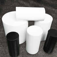 Barre ronde en PTFE moulé vierge blanc, résistante aux produits chimiques, usinée CNC, en polytétrafluoroéthylène, pour usine