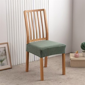 Cross-border Elastic Home And Hotel Dining <strong>Chair</strong> Parsons <strong>Chair</strong> <strong>Cover</strong>, Corn Grain Velvet <strong>Chair</strong> Seat <strong>Cover</strong> - Product Image 4