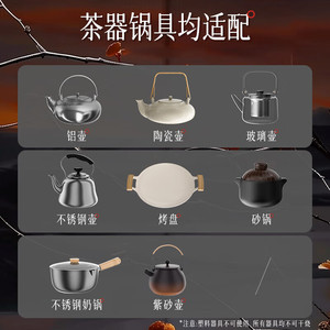 Portable <b>Ceramic</b> Cooktop 1 Burner Electric With <b>Knob</b> Control For Tea Kettle Heating And Cooking MC-HW10W1-002 - Product Image 5