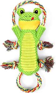 Çevre dostu peluş köpek oyuncak çiğneme dayanıklı ve gıcırtılı pamuk halat Pet oyuncaklar diş temizleme için - Product Image 6