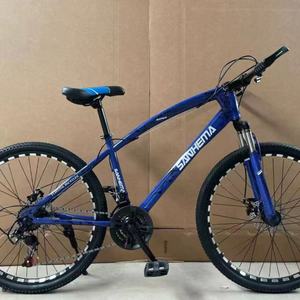 Bicicletta da Montagna Unisex Pieghevole con Telaio in Alluminio e Forcella in Titanio da 24 Pollici, 24 Velocità, per Escursioni e Attività all'Aperto - Product Image 2