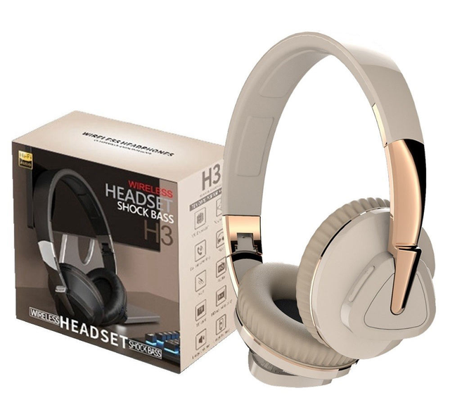 2025 New H3 Headset Overhead Noise Canceling with Mic Long Endurance Foldable Wireless Headphone/Earphones/Gaming Sports Headset