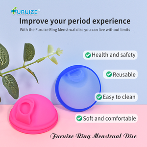 Disco <span class=keywords><strong>Menstrual</strong></span> Reutilizable de Silicona Furuize, Fabricantes de Copas Menstruales 100% de Silicona de Grado Médico para el Periodo Femenino - Product Image 3