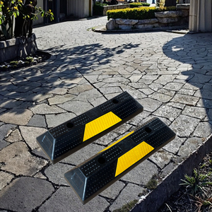 Meta Cao Su MR-WSR55YD 550*150*100Mm Chống-Trượt Chống Va Chạm Khối Cao Su Mặt Đất Curbs Xe Bãi Đậu Xe Bánh Xe Stopper - Product Image 6