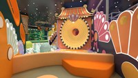 Parc de trampolines interactif personnalisé de conception nouvelle, pour enfants, aire de jeux intérieure pour enfants en bas âge