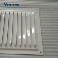 Grille de ventilation extérieure carrée moderne en alliage d'aluminium, pare-pluie, protection contre le vent, respirante, perforée, dissipation de la chaleur