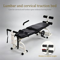 Table de chiropratique professionnelle pliable multifonctionnelle portable pour décompression et traction lombaire