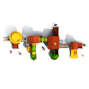 Grande tour en bois de haute qualité, jeux d'amusement pour enfants, installations d'amusement, toboggans extérieurs, équipement de jeux de terrain de jeux - Product Image 4