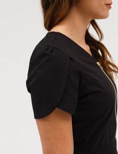 เสื้อคลุมสปา<span class=keywords><strong>ไทย</strong></span>แบบมีระบายช่วงเอว โปรโมชั่นพิเศษ ชุดยูนิฟอร์มร้านเสริมสวย - Product Image 3