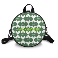 Sac Rond en PU pour Femme, Vente en Gros Usine, Sac de Week-end Réutilisable en Tissu de Haute Qualité pour Sororité