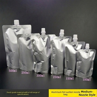 Pochette Doypack Personnalisée 1L pour Vin, Jus et Liquides, en NY/VMPET/PE, avec Bec Verseur Aseptique en Feuille d'Aluminium, Impression Gravure, Plastique Recyclable