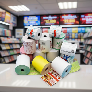 Rollo de Papel Térmico para Impresión Personalizada 57x40 80x80 para Terminales de Apuestas Deportivas, Kioscos de Lotería, Máquinas de Juego, Apuestas en Hipódromos - Product Image 1