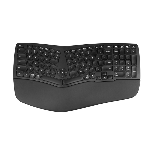 2022 New Product 2.4g/BT Computer Ergonomic Multi Device Wireless Keyboard Rechargeable