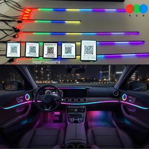 Kit <span class=keywords><strong>Luci</strong></span> Ambientali per <span class=keywords><strong>Auto</strong></span> 12V con Controllo Bluetooth APP, Sincronizzazione Musicale, Striscia LED RGB, Centralina di Controllo Sostitutiva, Controller Intelligente per <span class=keywords><strong>Luci</strong></span> Ambientali - Product Image 3