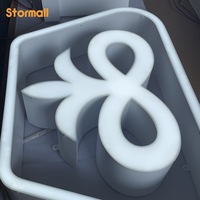 Enseigne extérieure en lettres lumineuses frontales en acrylique, logo LED personnalisé pour agence, bureau de finance, bâtiment commercial