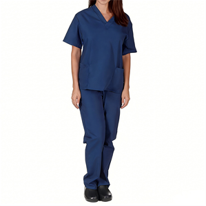 Offre Spéciale : Ensemble de Blouse et Pantalon Unisexe Extensible Quadridirectionnel Anti-Plis, Anti-Taches, Personnalisable avec Logo pour Hôpitaux et Cliniques Vétérinaires - Product Image 4