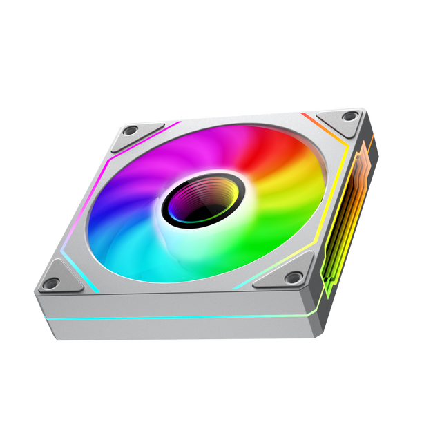 OEM Computer Case Fan ARGB LED Lighting 4pin PWM 120mm Plastic Heatsink Fluid Bearing 20.8dBA PC Cooling Gaming Fan
