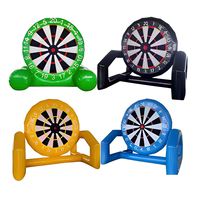 Jeu de fléchettes géant gonflable de football, fourni par l'usine, avec ballons de football adhésifs en PVC pour fêtes en plein air, jardins et carnavals