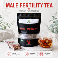Thé au ginseng, thé pour la fertilité masculine, thé aux racines de maca, thé aux baies de goji en sachets, soutien au bien-être masculin, formule personnalisée, étiquette privée, OEM, ODM
