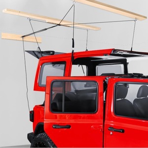 Lève-toit rigide Wansheng pour Jeep Wrangler 2 à 4 portes, modèle à deux poteaux, commande manuelle, options rouge et bleu - Product Image 3
