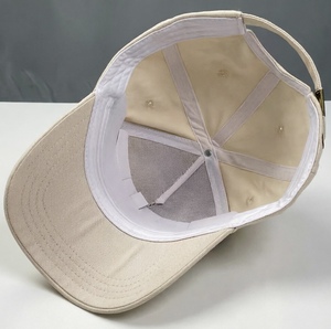 Custom Baseball Cap Beige Cotton Baseball Cap with 3D Logo, Adjustable Curved Brim Dad <b>Hat</b> for <b>Men</b> Women - Product Image 5
