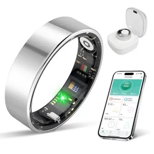 Bague connectée pour la surveillance de la fréquence cardiaque, de l'oxygène sanguin, du sommeil et de la santé, avec compteur de pas, étanche, fabriquée en Chine, suivi de la fréquence cardiaque - Product Image 1