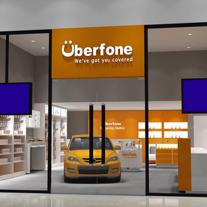 Vendita calda negozio di marca infissi di vetro luce a LED armadietto cellulare cellulare Display vetrina per auto - Product Image 1