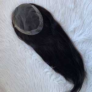 EMEDA lunga lunghezza donna <span class=keywords><strong>uomo</strong></span> parrucca ottoct pizzo con PU intorno Topper - Product Image 5