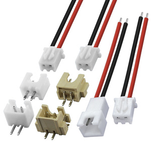 JFS XH2.54 Wire Housing 2P Male Female Red <b>Black</b> Terminal Wire For LED Battery <b>Harness</b> - Product Image 1