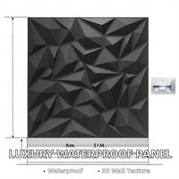 Decoración de Pared Interior Moderna y Lujosa, Impermeable, con Sistema de Enclavamiento, para Hoteles y Dormitorios, Panel de Pared 3D de PVC con Superficie Cepillada en Relieve