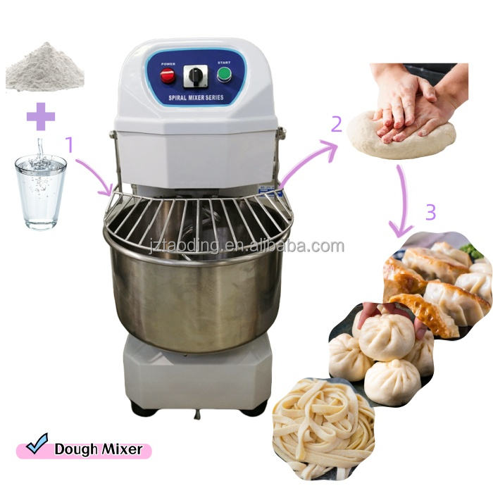 Roti Mixer Stainless Steel Spiral Dough Mixer Machine
